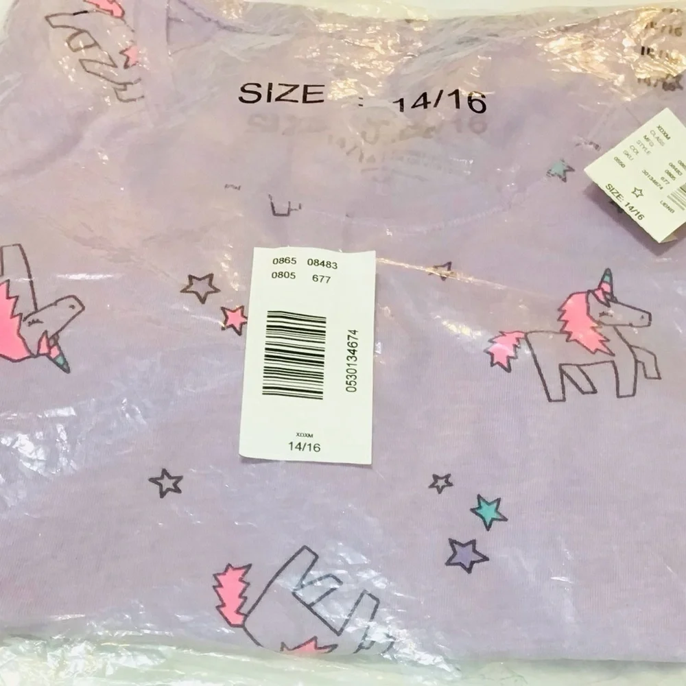 Justice Stars And Unicorns Long Sleeve Shirt